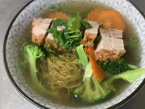26. Crispy Pork Egg Noodle Soup